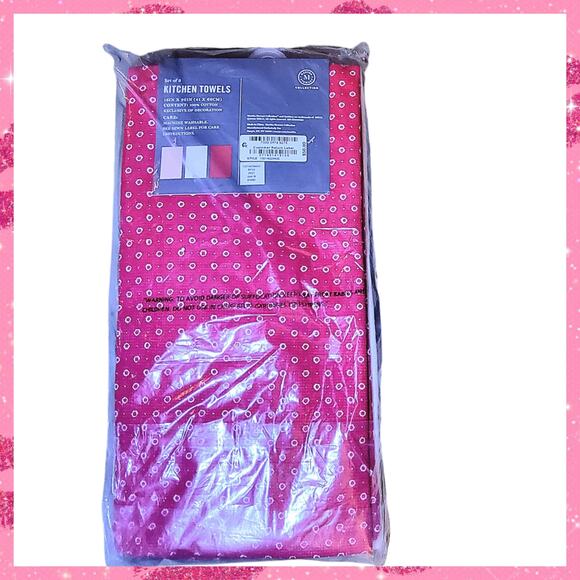 VALENTINE SET HAND TOWELS, OVEN MITT, & PARING KNIVES MARTHA STEWART COLLECTION - Picture 6 of 6